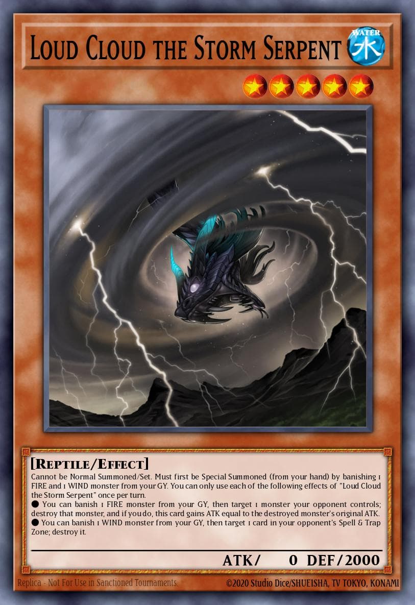 Loud Cloud the Storm Serpent Speed Duel GX: Midterm Paradox card