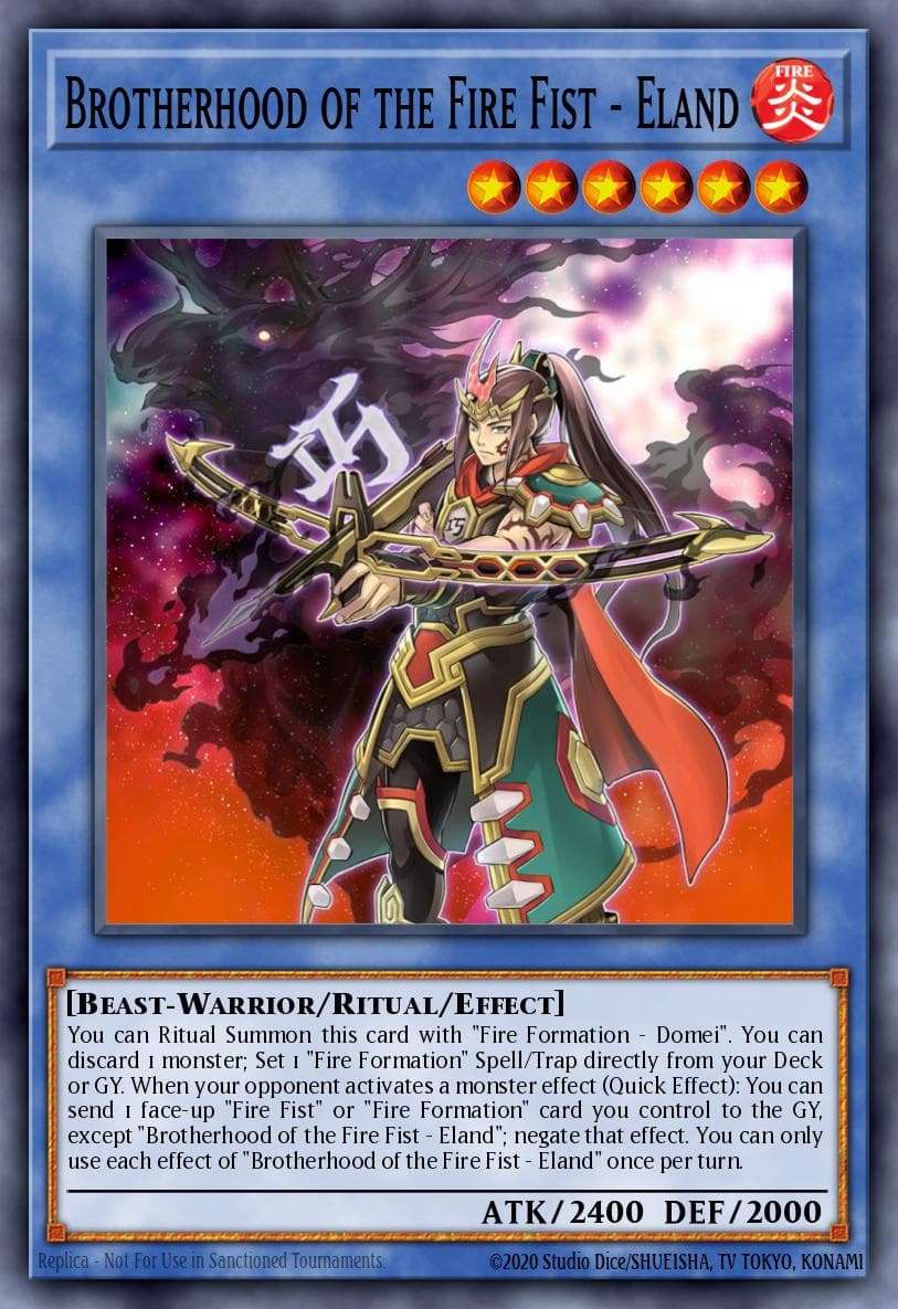 Brotherhood of the Fire Fist - Eland Fists of the Gadgets card