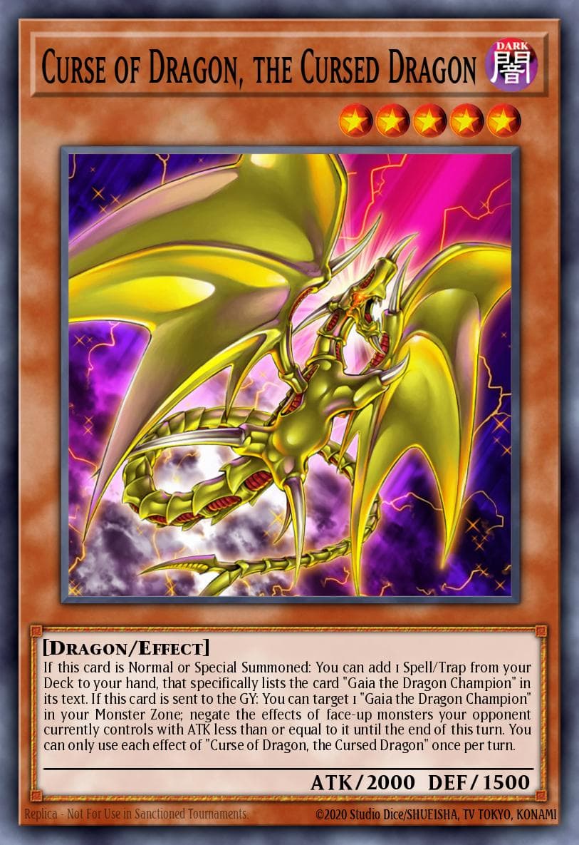 Curse of Dragon, the Cursed Dragon Rise of the Duelist Premiere! promotional card card