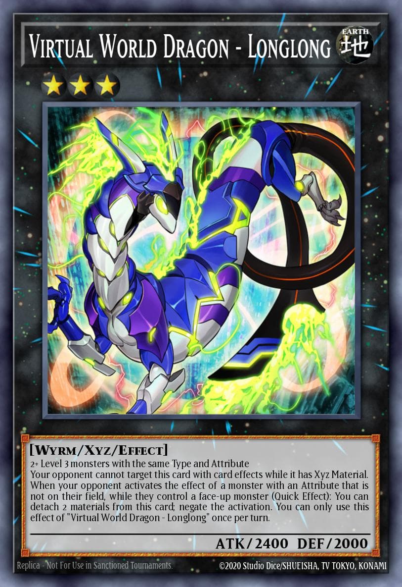 Virtual World Dragon - Longlong Phantom Rage Premiere! promotional card card