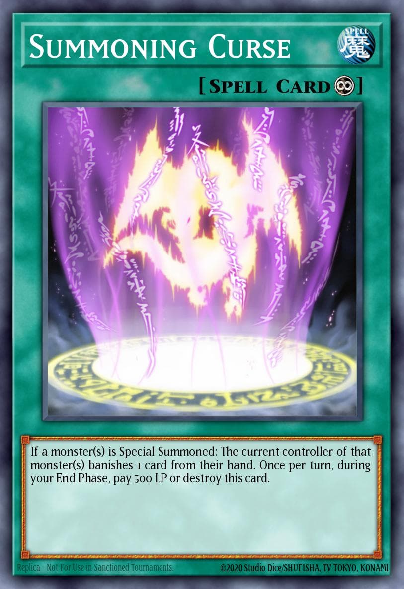 召唤的诅咒 遊戲王 card