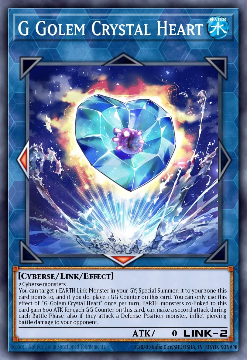 G Golem Crystal Heart Battles of Legend: Crystal Revenge card