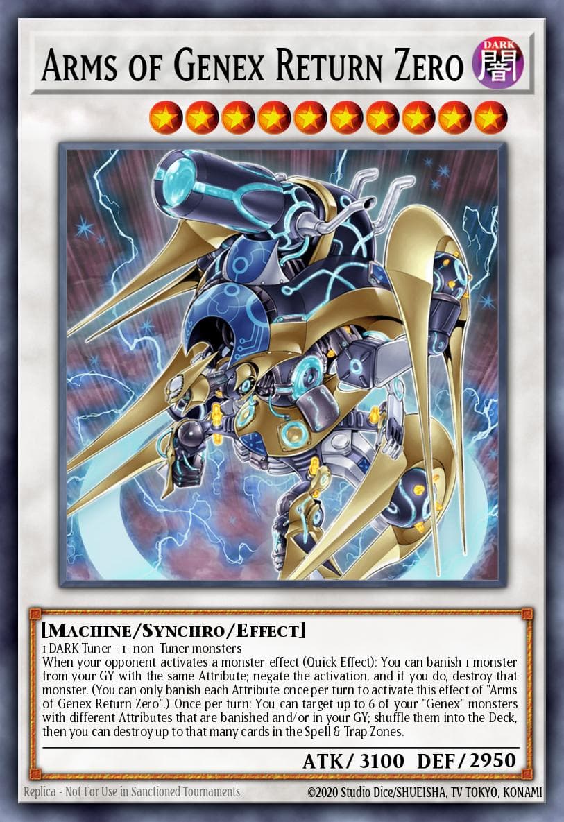 Arms of Genex Return Zero Battles of Legend: Terminal Revenge card