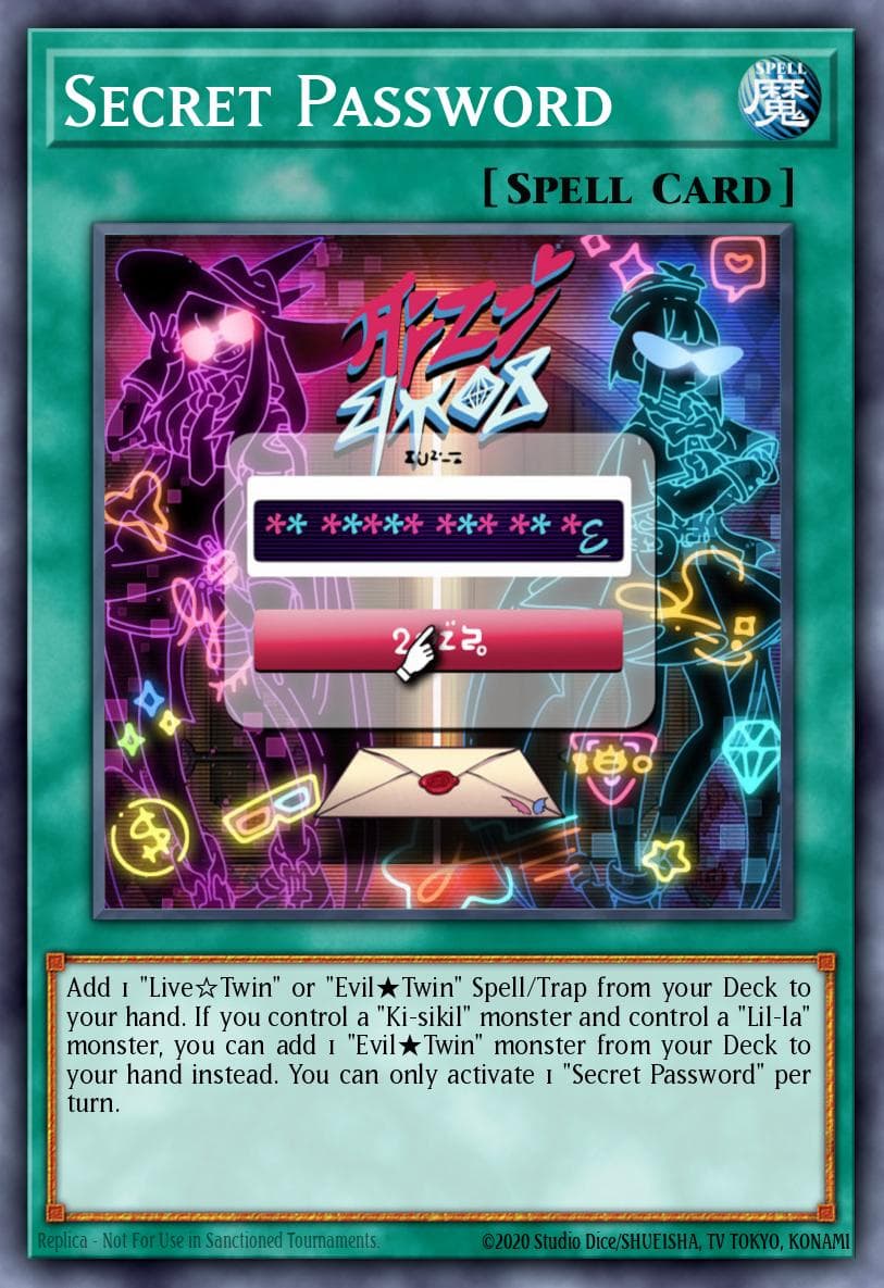 Secret Password Genesis Impact card