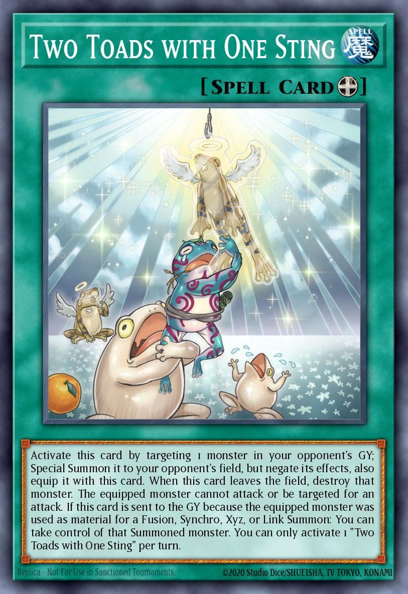 Two Toads with One Sting Dawn of Majesty Premiere! promotional card card