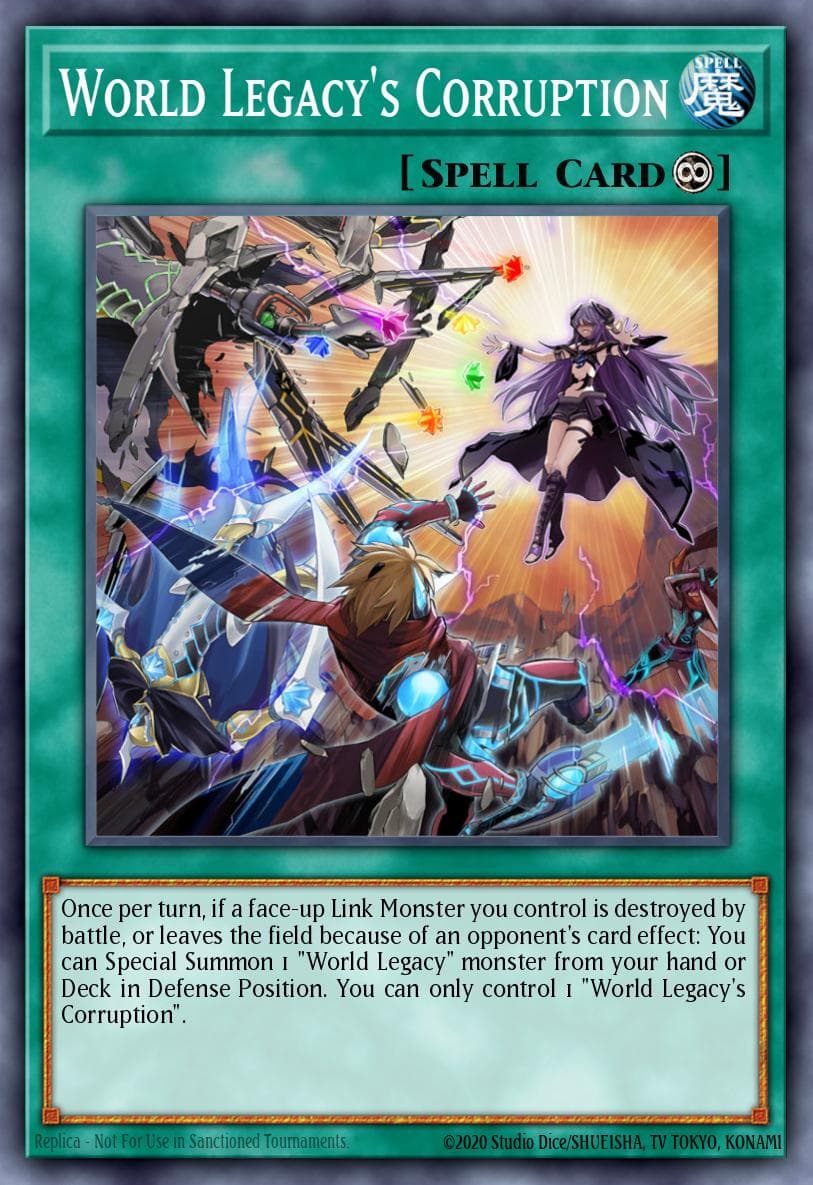 World Legacy's Corruption Flames of Destruction Special Edition card