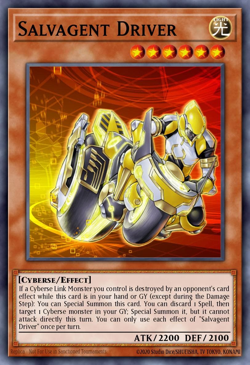Salvagent Driver Code of the Duelist Special Edition card