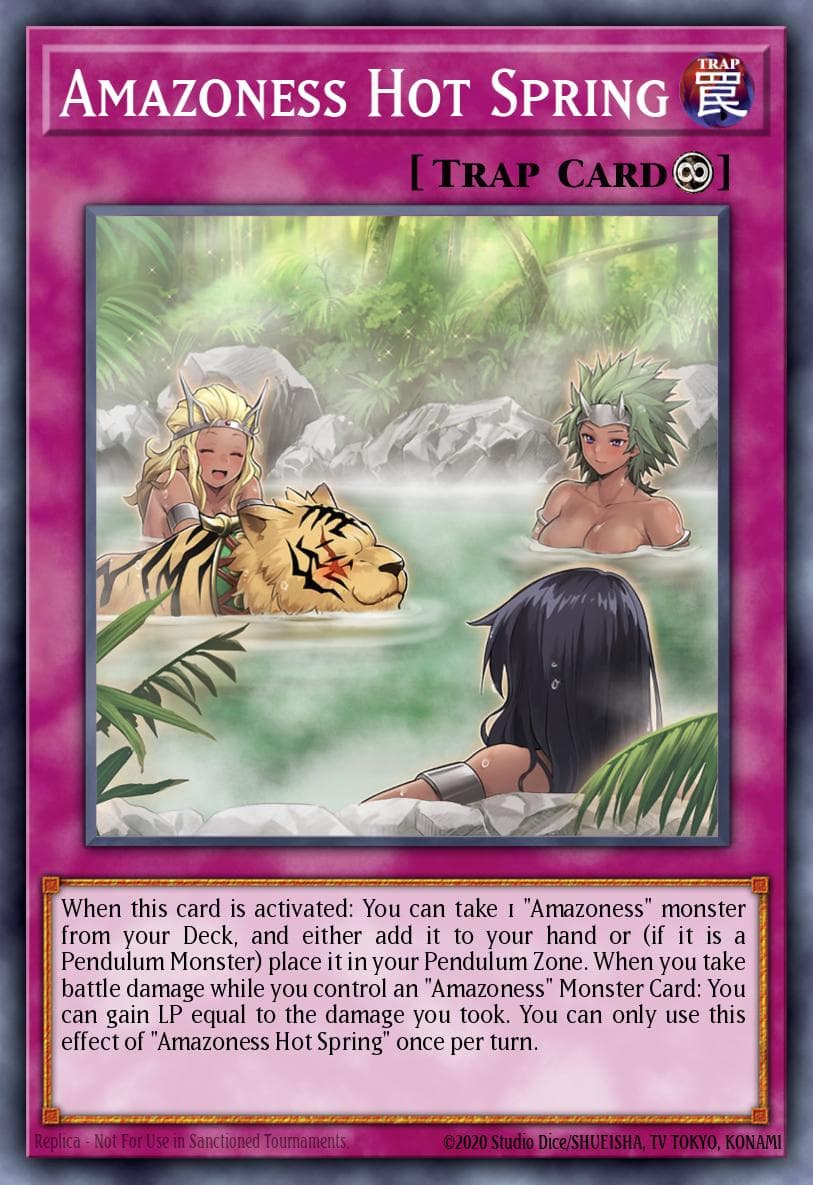 Amazoness Hot Spring Battles of Legend: Crystal Revenge card