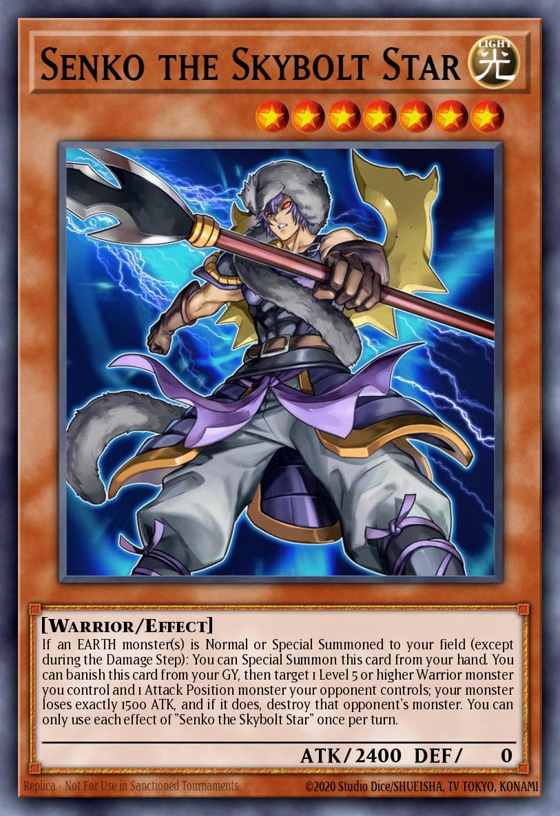 Senko the Skybolt Star Battles of Legend: Crystal Revenge card