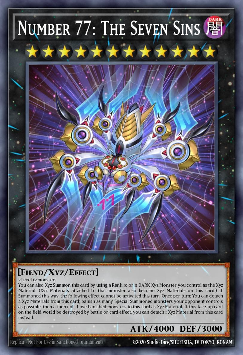 Number 77: The Seven Sins Battles of Legend: Chapter 1 card