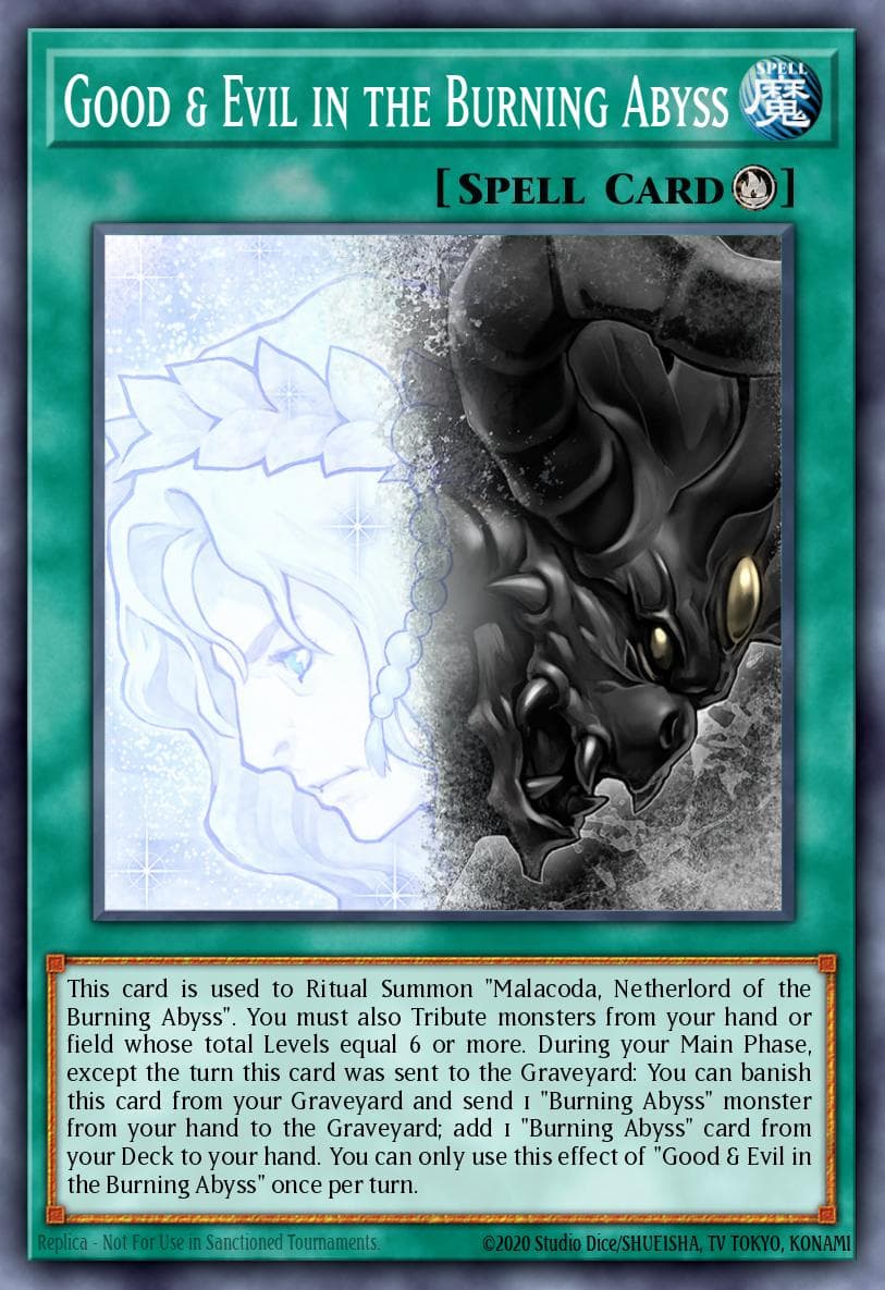 Good & Evil in the Burning Abyss Secrets of Eternity: Super Edition card