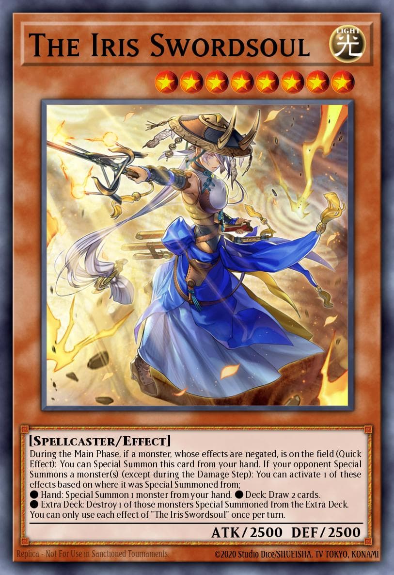 The Iris Swordsoul 25th Anniversary Rarity Collection card
