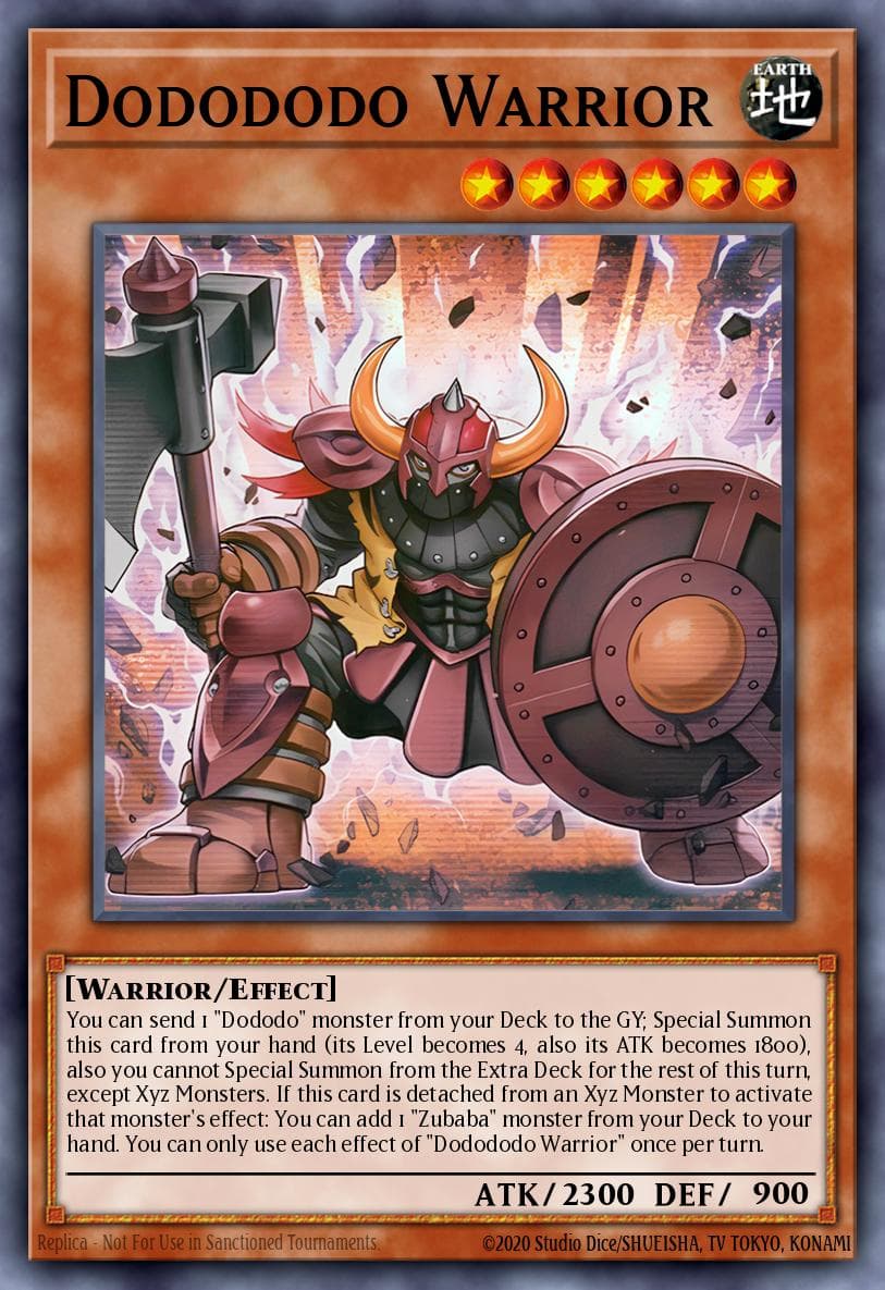 Dodododo Warrior Duelist's Advance card