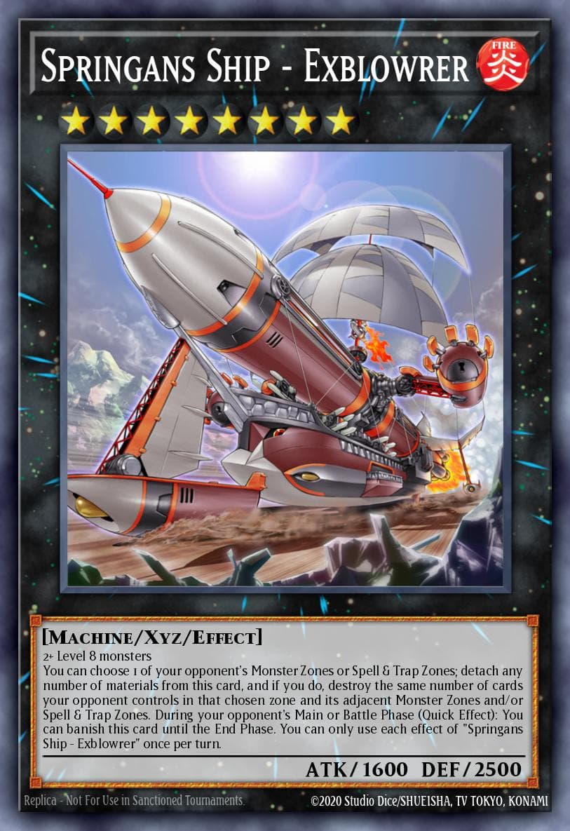 Springans Ship - Exblowrer Blazing Vortex Premiere! promotional card card