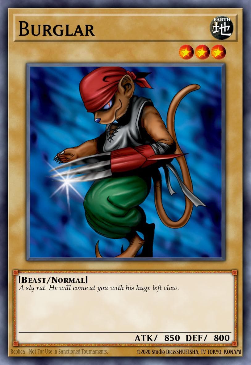 Burglar Tournament Pack 6 card