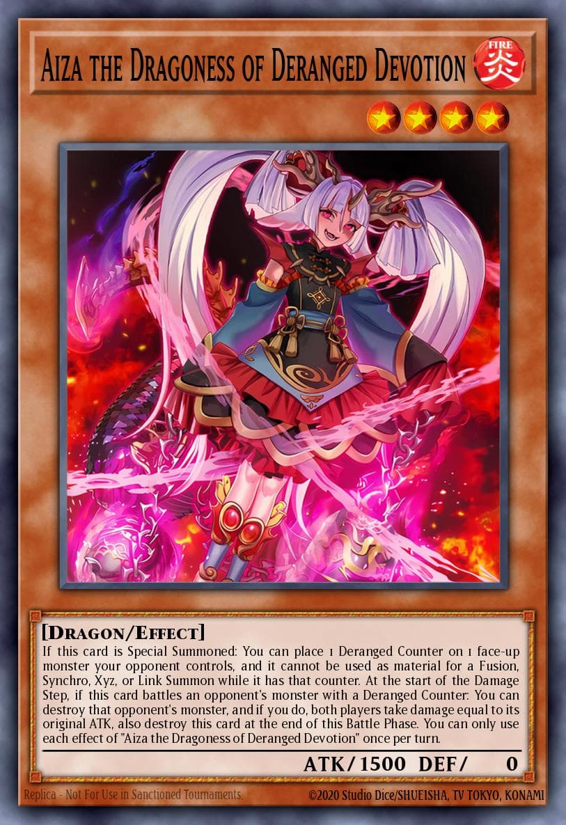 Aiza the Dragoness of Deranged Devotion Legacy of Destruction card