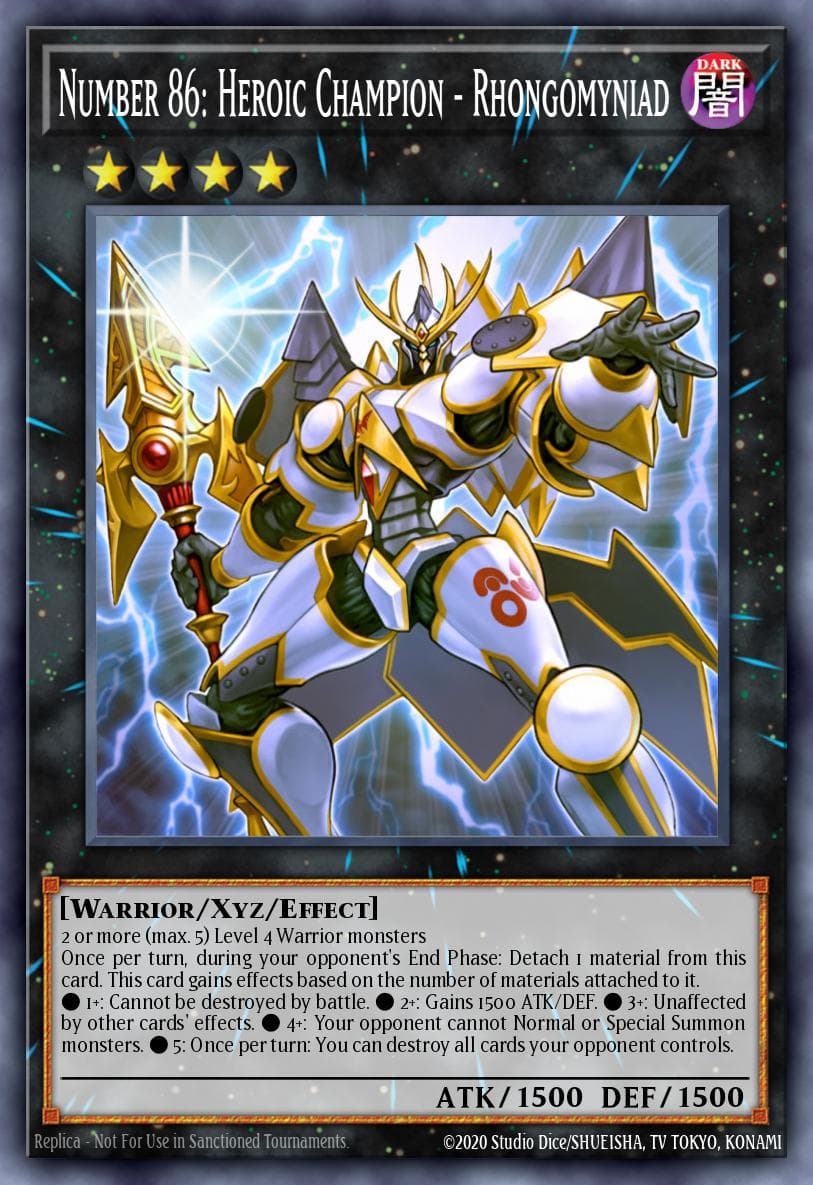 Number 86: Heroic Champion - Rhongomyniad Legendary Hero Decks card