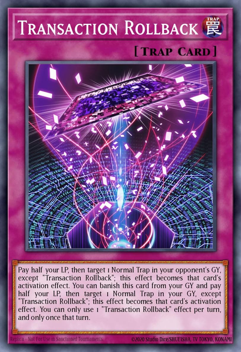 Transaction Rollback 25th Anniversary Tin: Dueling Mirrors card