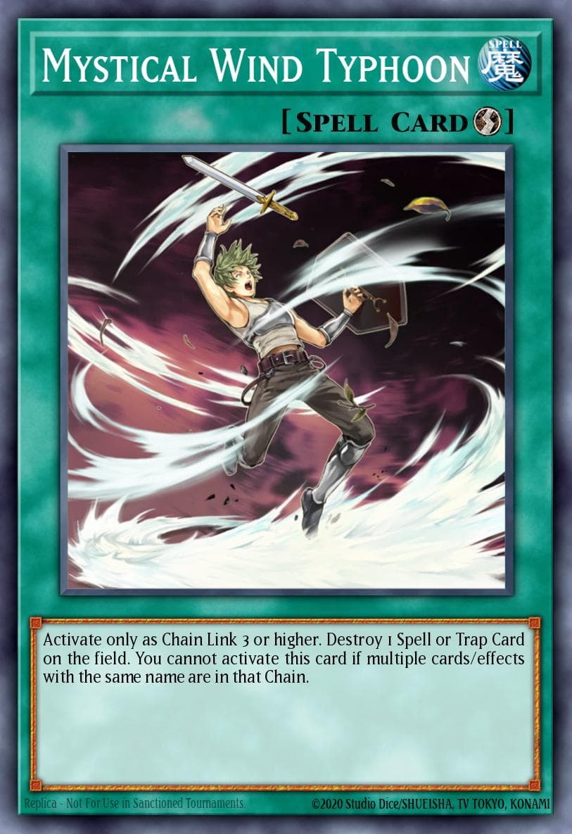 Mystical Wind Typhoon Cyberdark Impact card