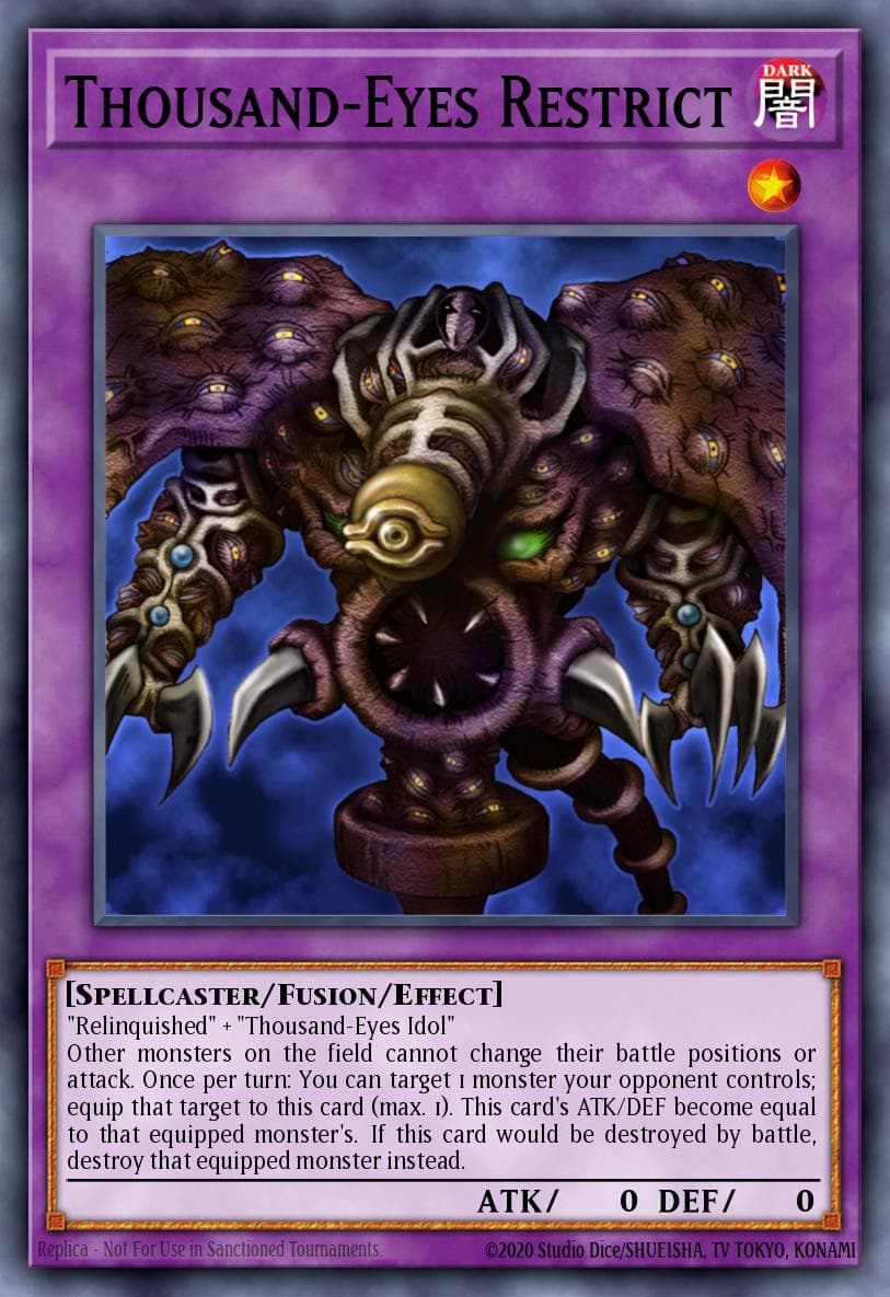 Thousand-Eyes Restrict Duelist Pack: Rivals of the Pharaoh card