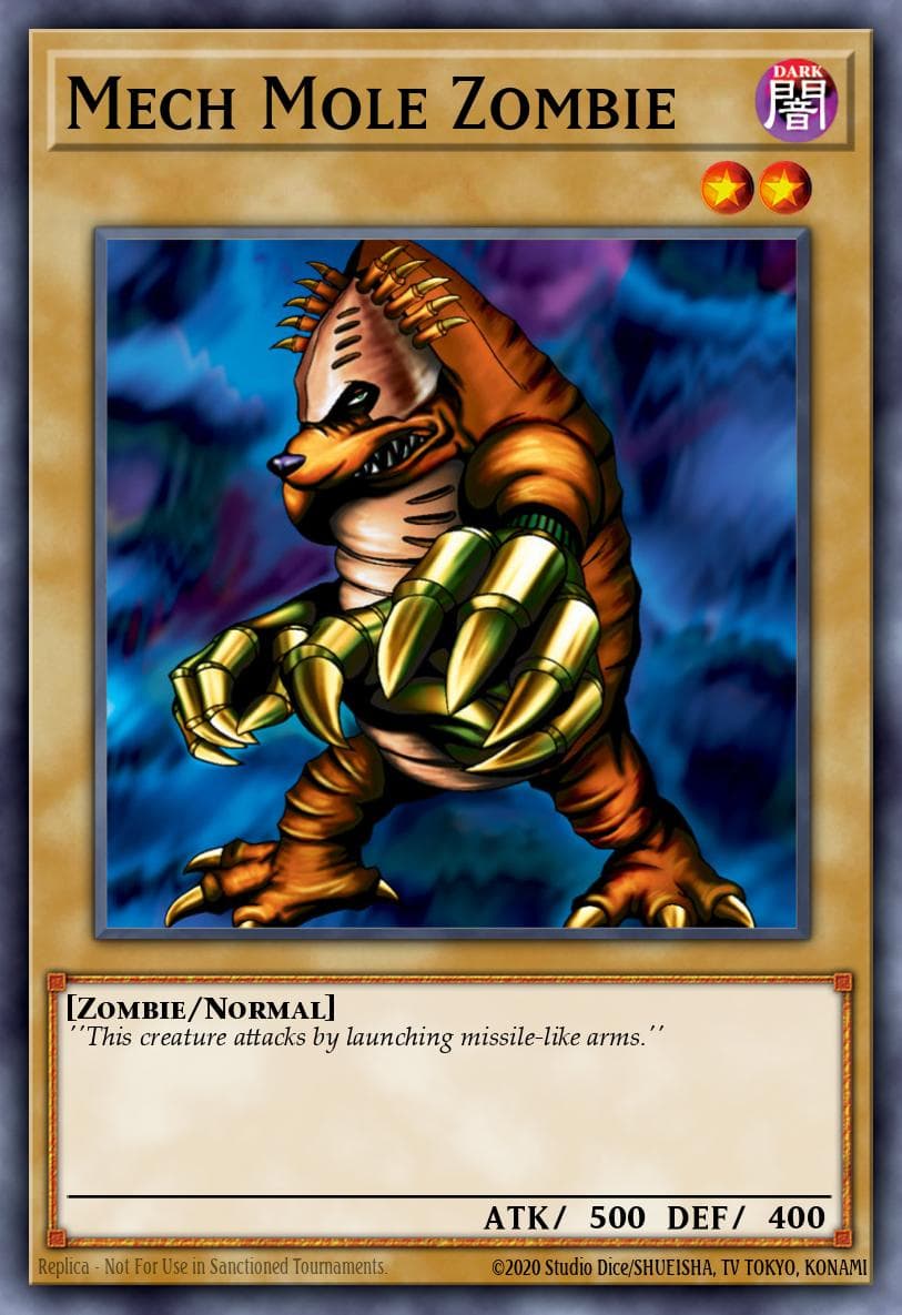 Mech Mole Zombie 遊戲王 card