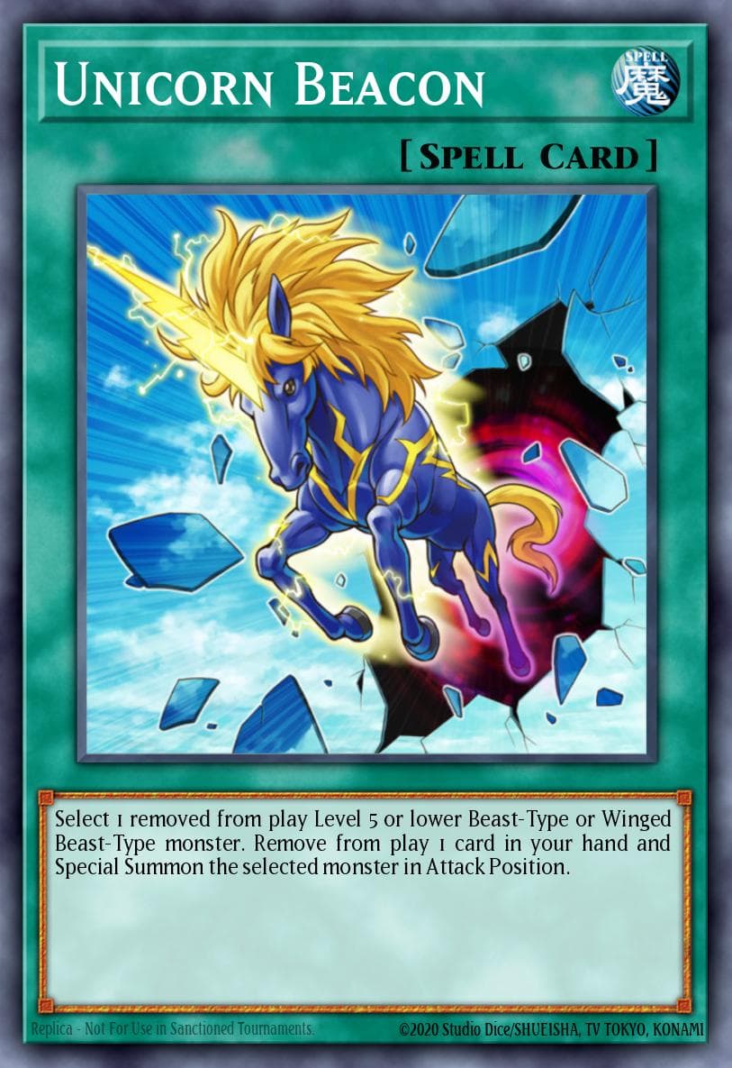 Unicorn Beacon 遊戲王 card