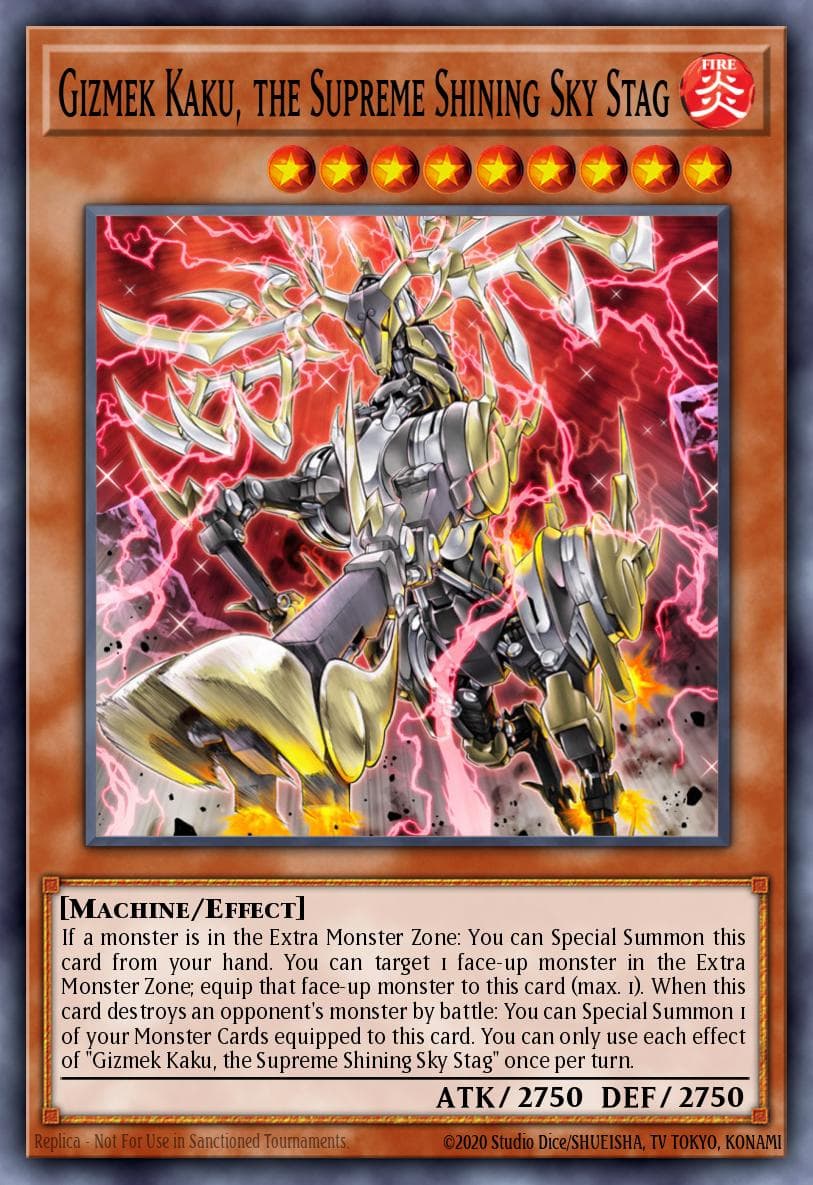 Gizmek Kaku, the Supreme Shining Sky Stag Ignition Assault Special Edition card