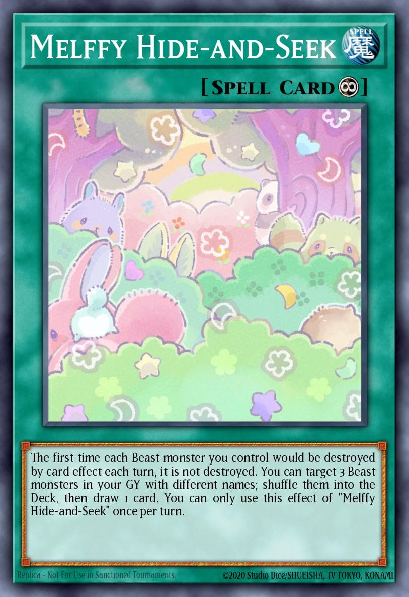 梅尔菲躲猫猫 遊戲王 card