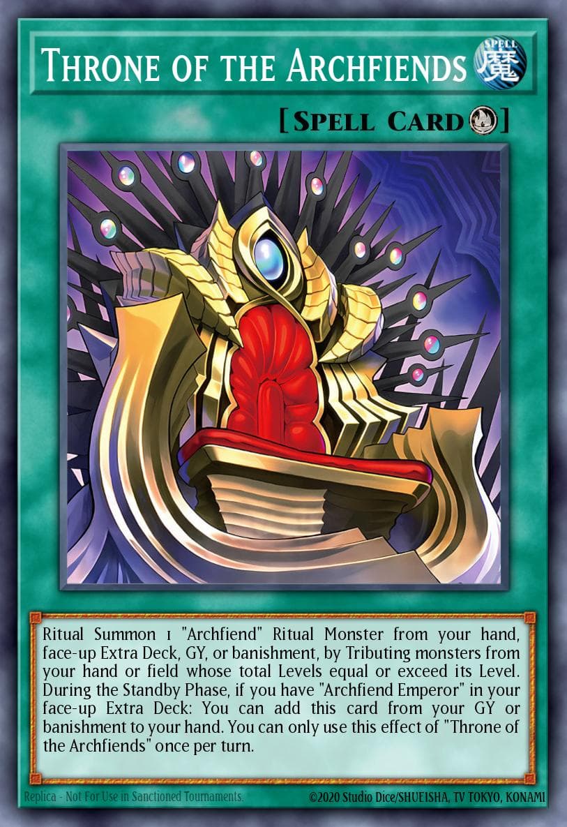 Throne of the Archfiends Burst Protocol card