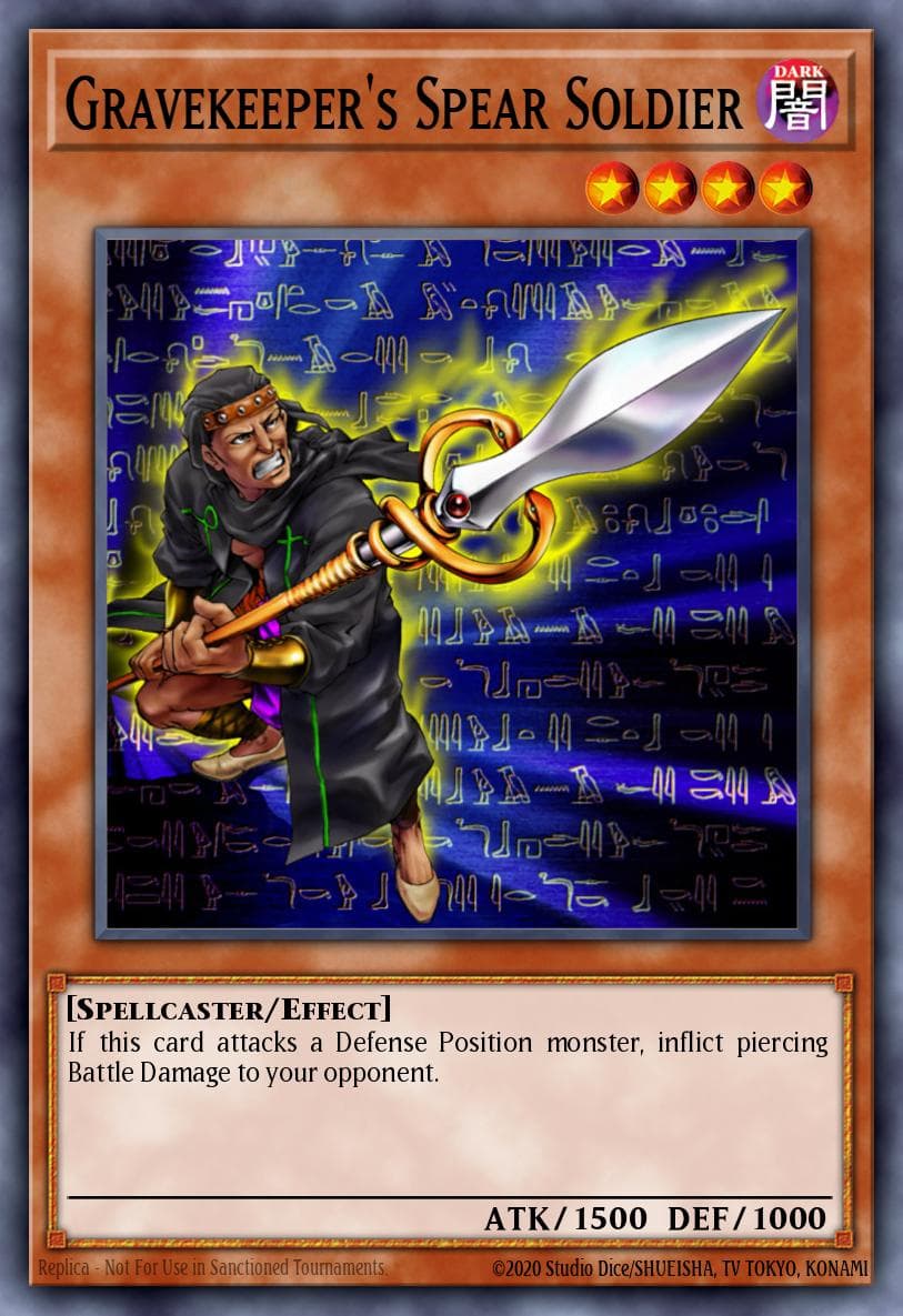 Gravekeeper's Spear Soldier Pharaonic Guardian card