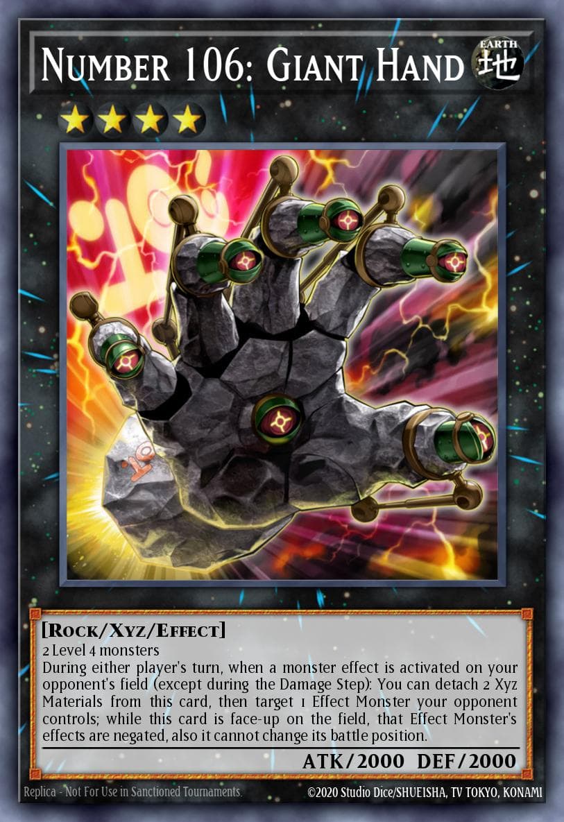 Number 106: Giant Hand Legendary Duelists: Duels From the Deep card