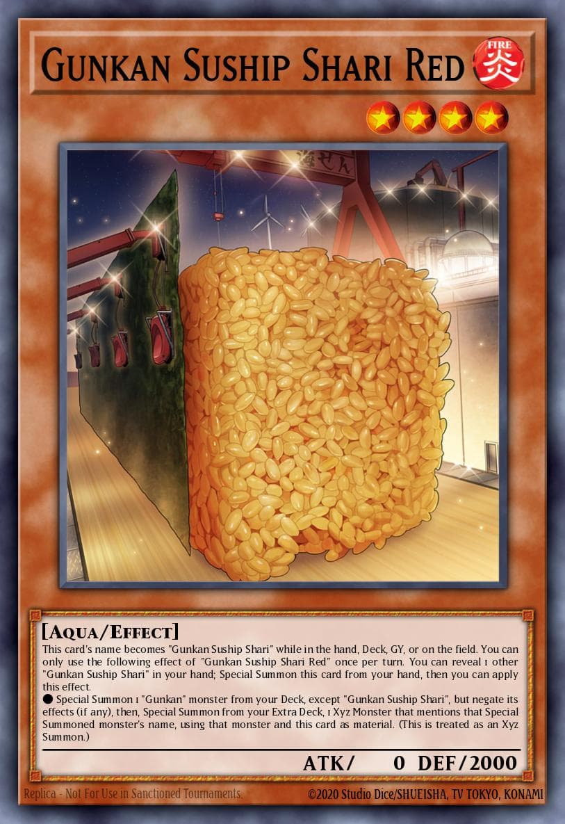 Gunkan Suship Shari Red Power of the Elements card