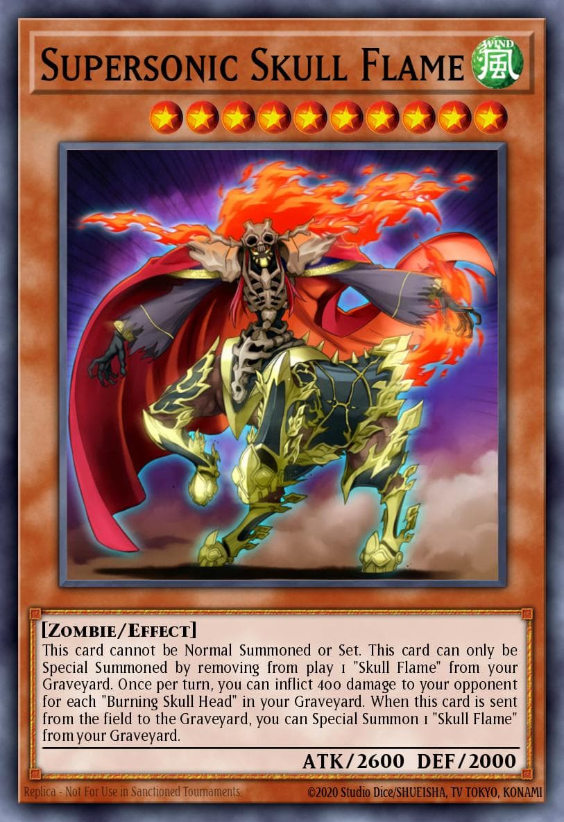 Supersonic Skull Flame Yu-Gi-Oh! 5D's Wheelie Breakers Promotional Cards card