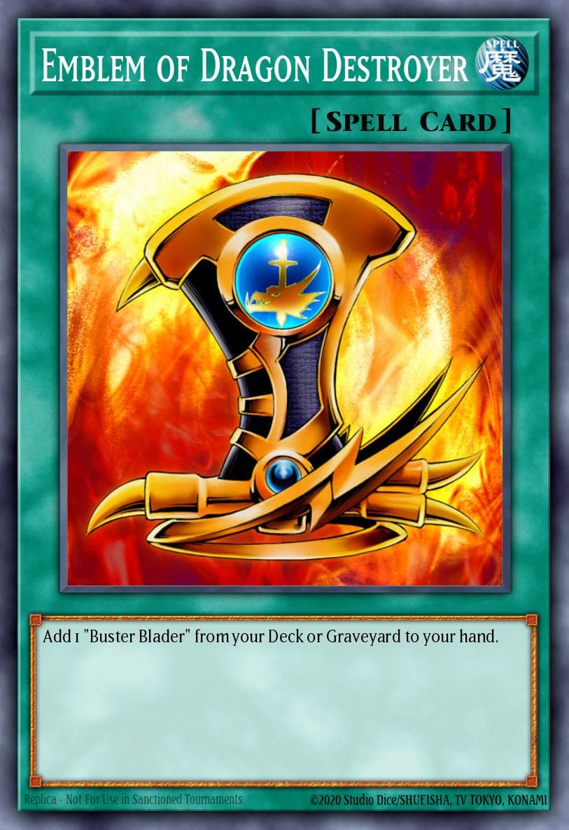 Emblem of Dragon Destroyer Speed Duel: Battle City Box card