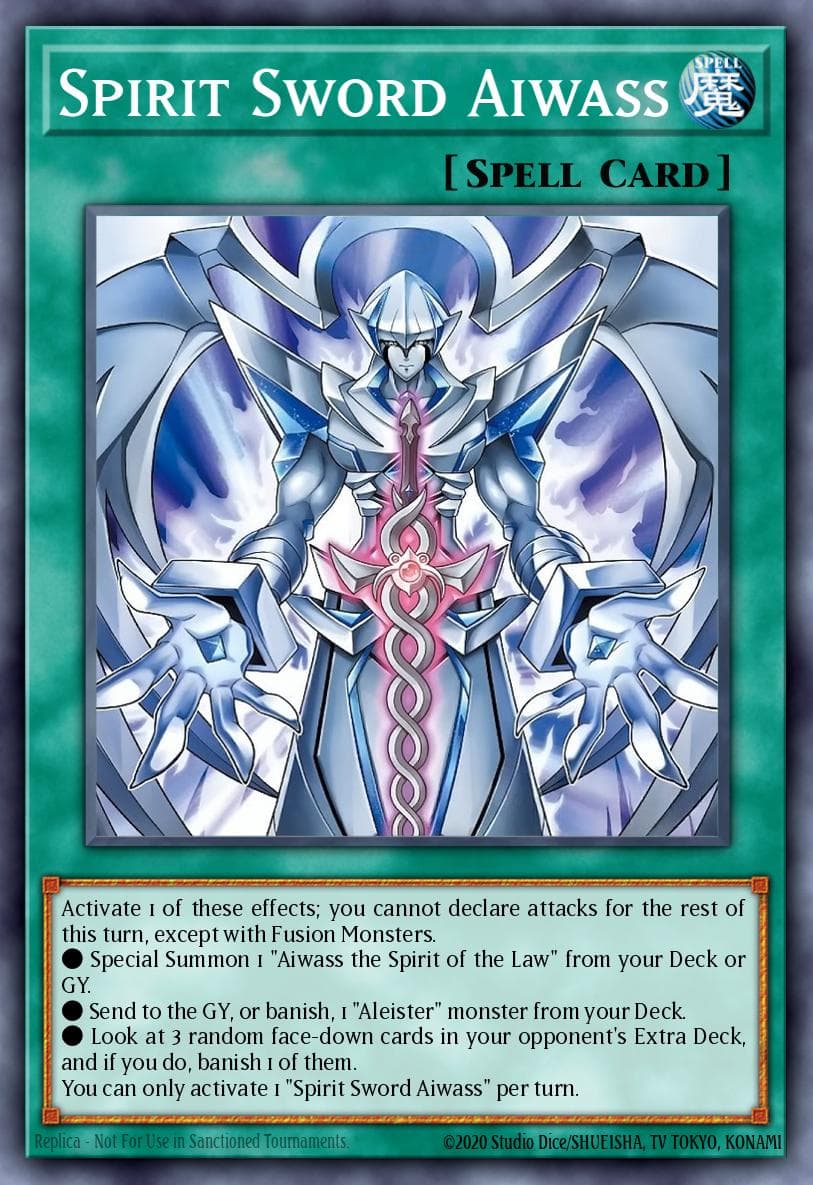 神灵剑 爱华斯 遊戲王 card
