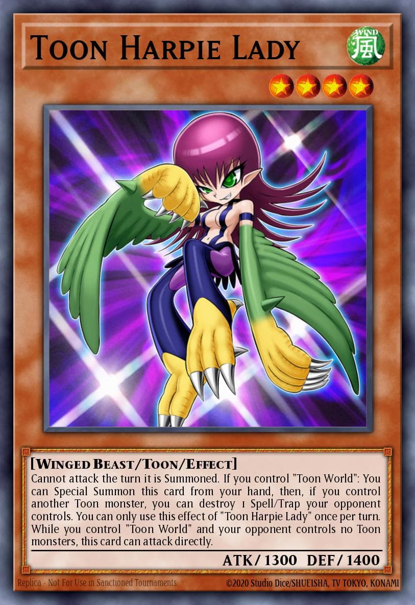 Toon Harpie Lady Battles of Legend: Crystal Revenge card