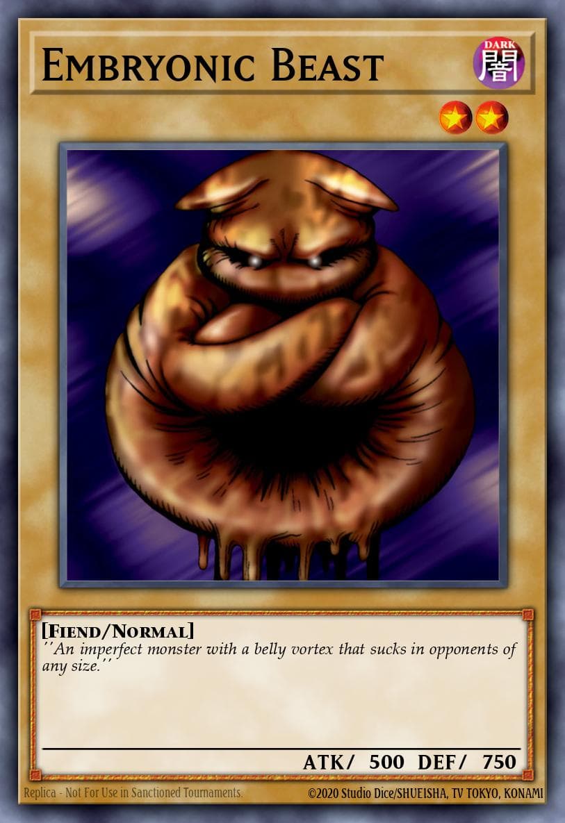 Embryonic Beast 遊戲王 card