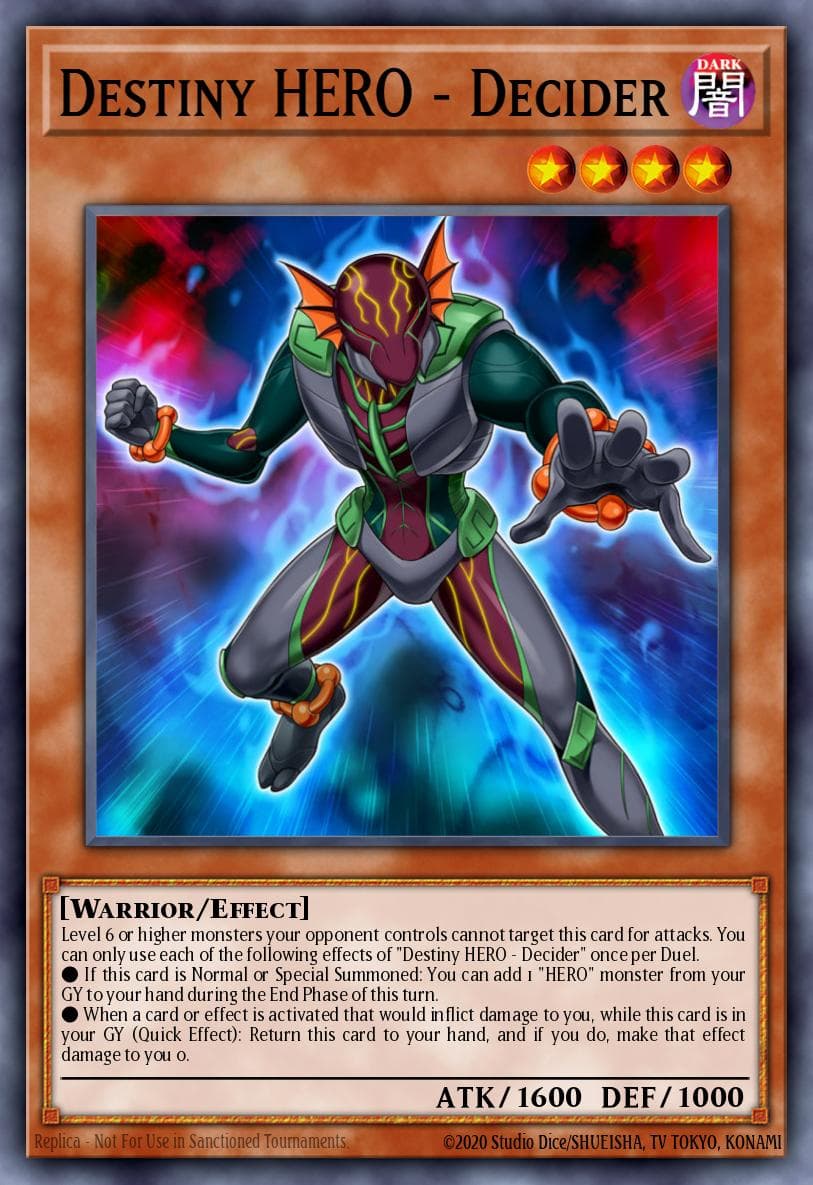 Destiny HERO - Decider Destiny Soldiers card