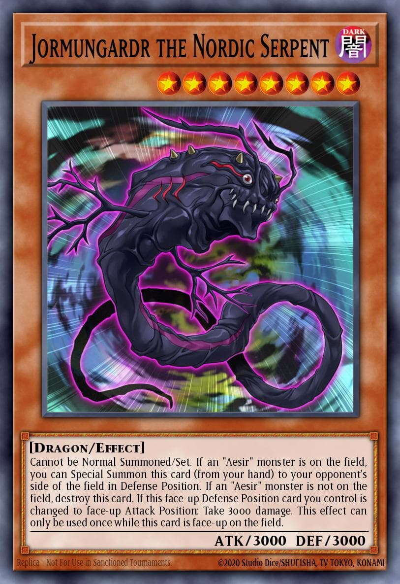 Jormungardr the Nordic Serpent Legendary Collection 5D's card