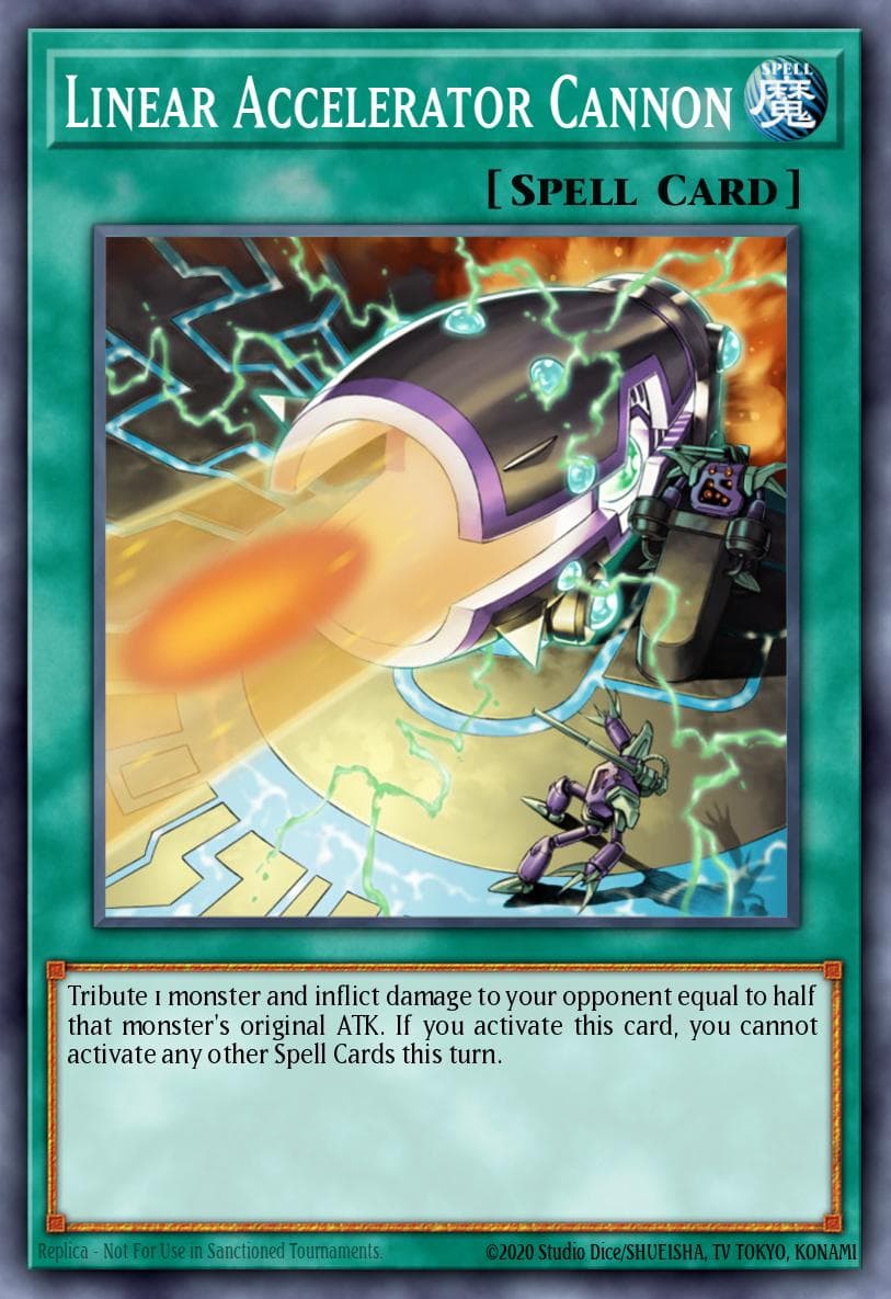 Linear Accelerator Cannon Cyberdark Impact card
