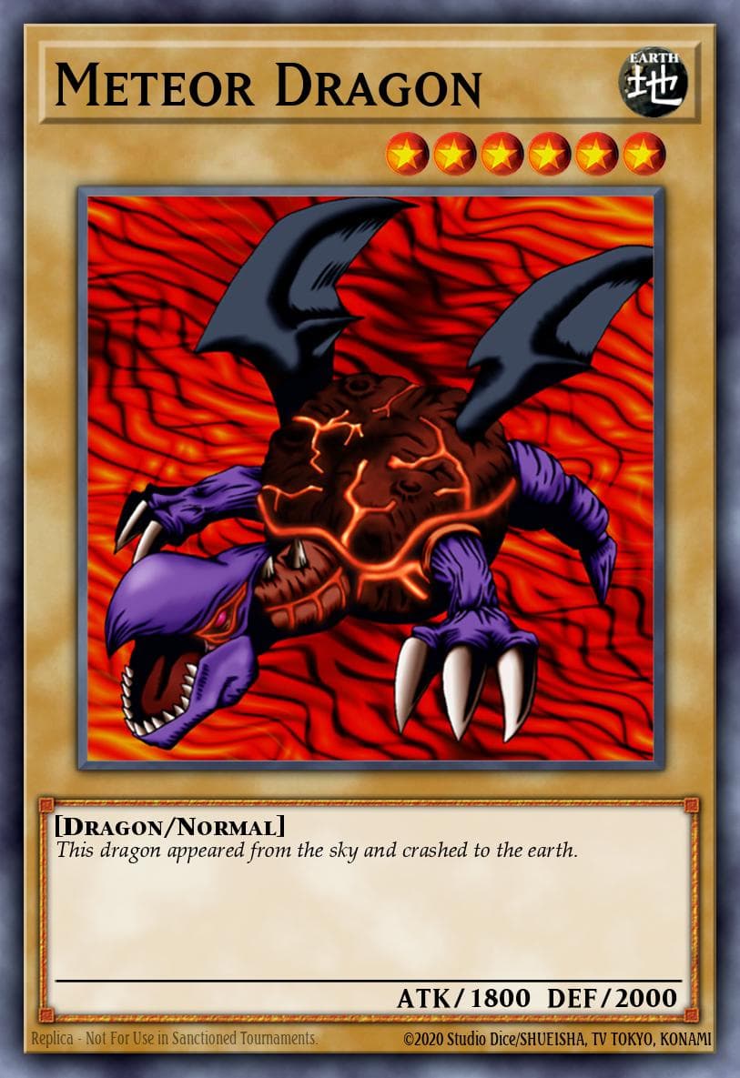Meteor Dragon McDonald's Promotional Cards 2 card