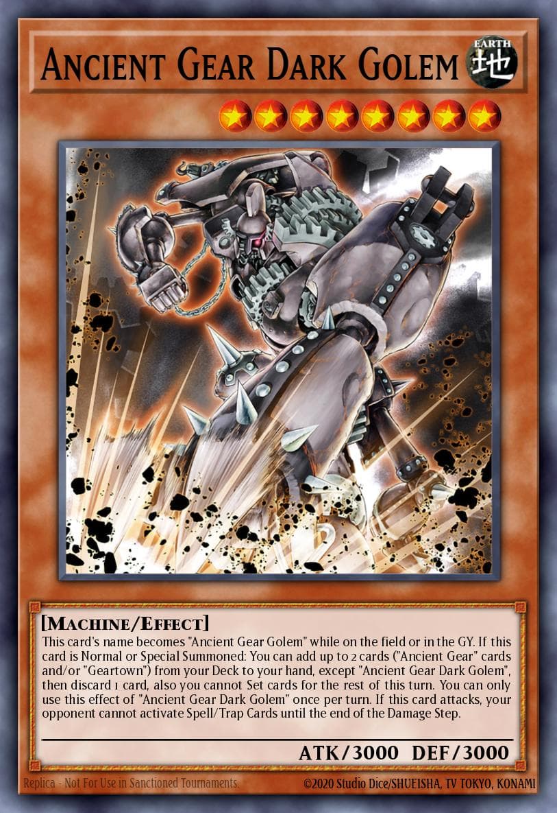 Ancient Gear Dark Golem Legacy of Destruction card