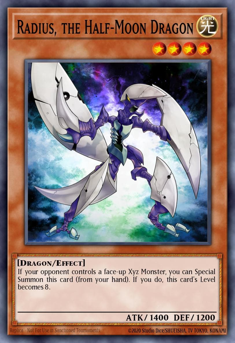 Radius, the Half-Moon Dragon Lord of the Tachyon Galaxy Sneak Peek Participation Card card