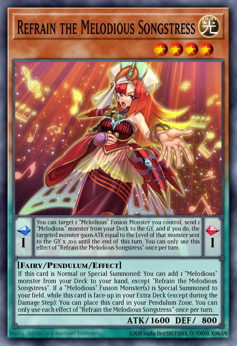 Refrain the Melodious Songstress Legacy of Destruction card