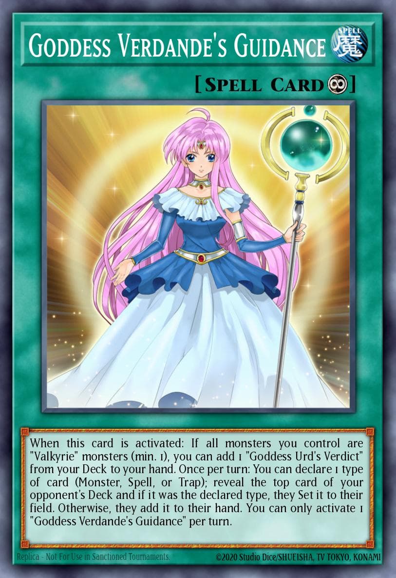 Goddess Verdande's Guidance Shadows in Valhalla card