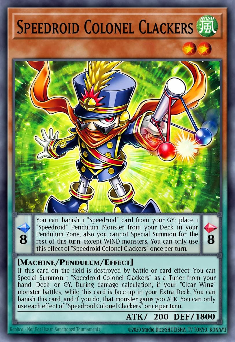 Speedroid Colonel Clackers Supreme Darkness card