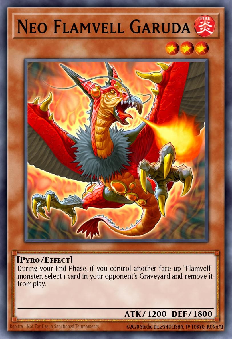 Neo Flamvell Garuda Hidden Arsenal 4: Trishula's Triumph card