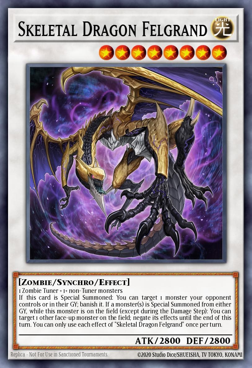 Skeletal Dragon Felgrand Dimension Force card