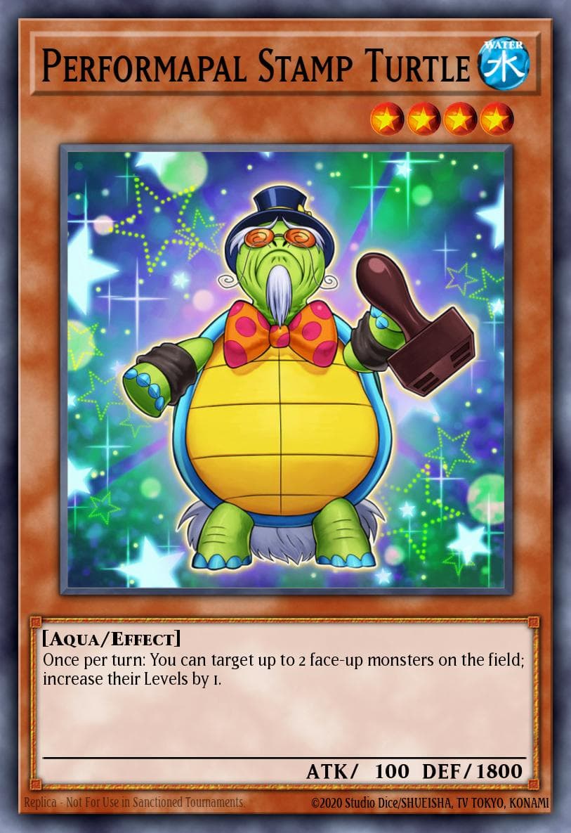 Performapal Stamp Turtle 2015 Mega-Tin Mega Pack card