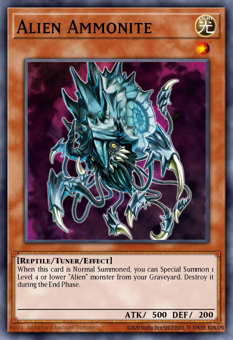 Alien Ammonite 遊戲王 card